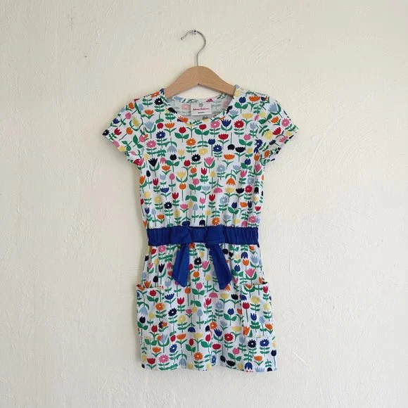 Hanna Andersson Floral Short Sleeve Dress - Picture 1 of 3